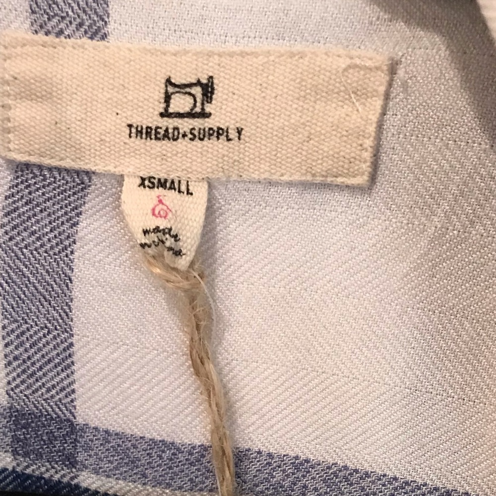 Thread & Supply Flannel Top. NWT. XS - Picture 7 of 7